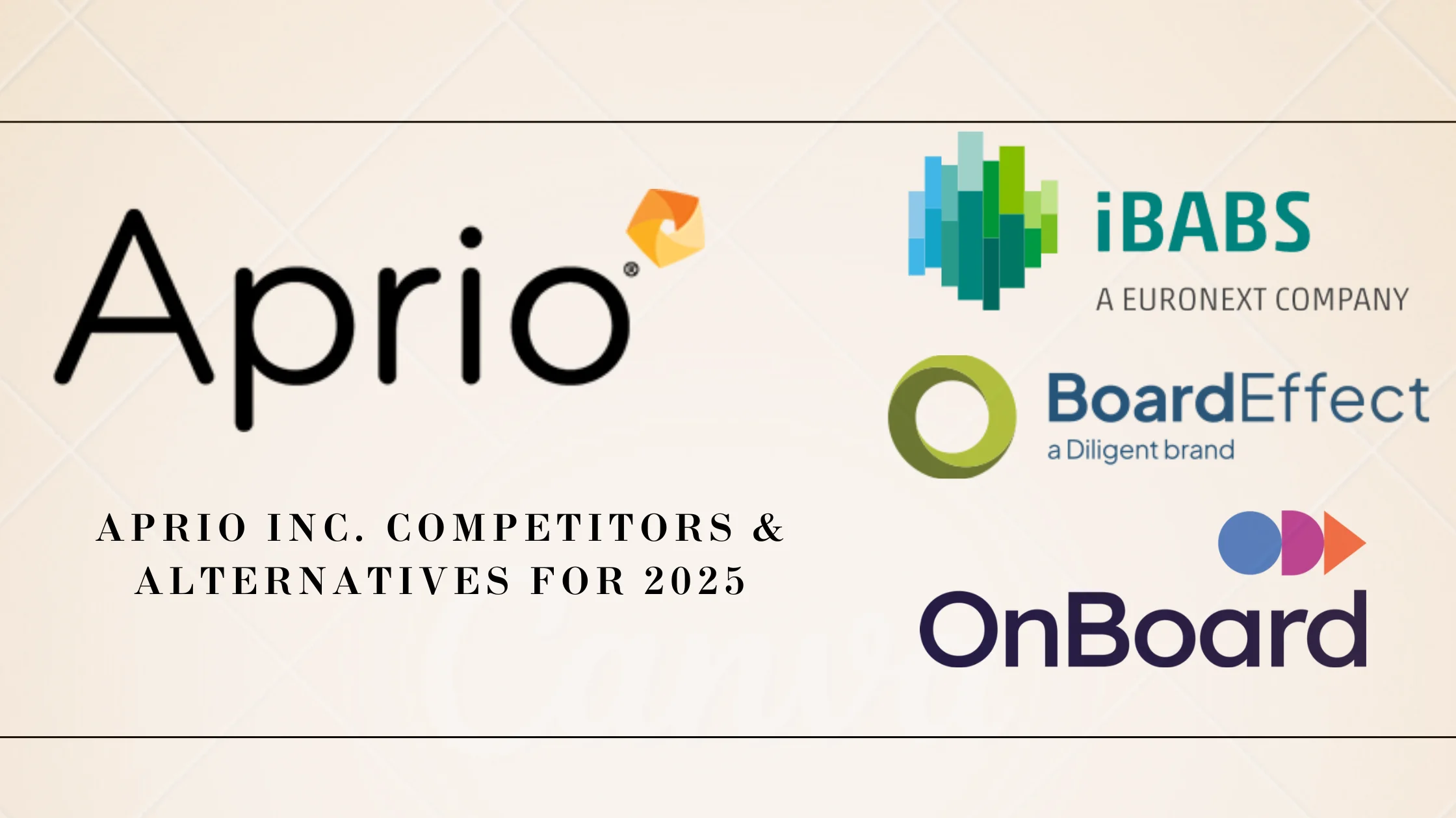 A Guide to Aprio Inc. Competitors and Alternatives in 2025