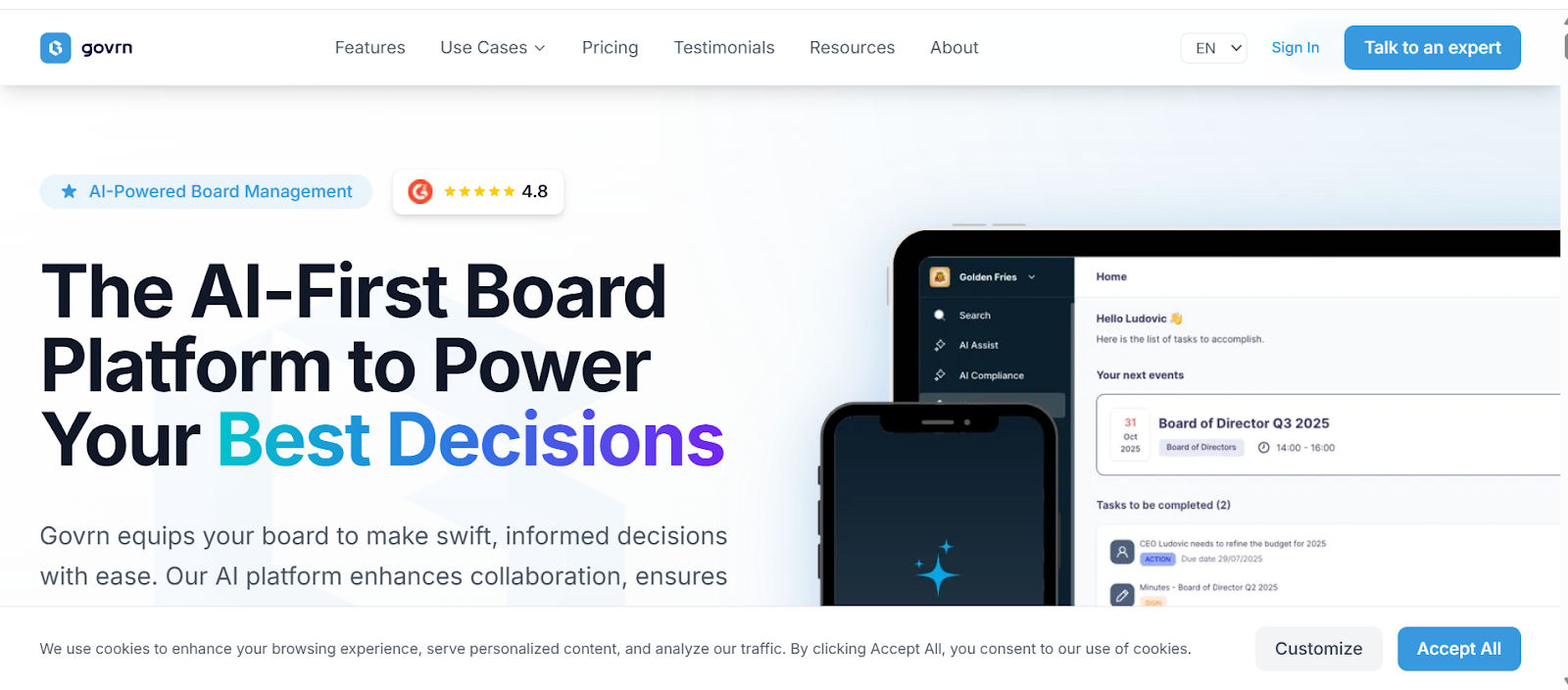 Diligent vs Govrn: Comparing AI-Powered Board Management Solutions